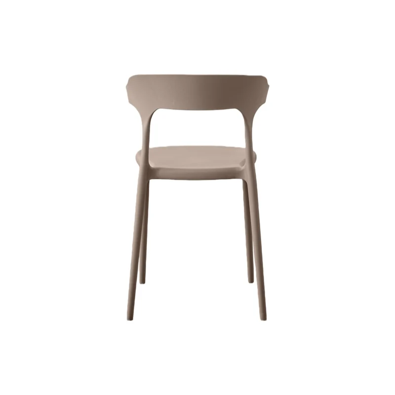 Set de 4 Sillas Elena, Color Taupe, Diseño Moderno