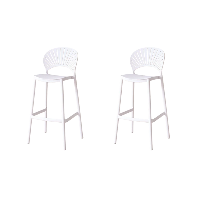 Set de 2 Sillas para Bar Paraíso, Color Blanco, Diseño Moderno