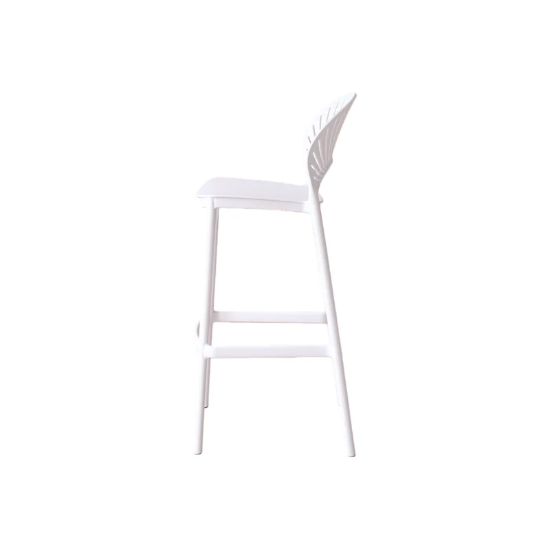 Set de 2 Sillas para Bar Paraíso, Color Blanco, Diseño Moderno