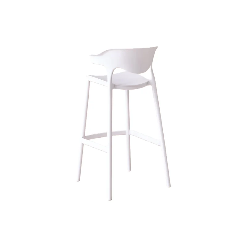 Set de 2 Sillas para Bar Elena, Color Blanco, Diseño Moderno