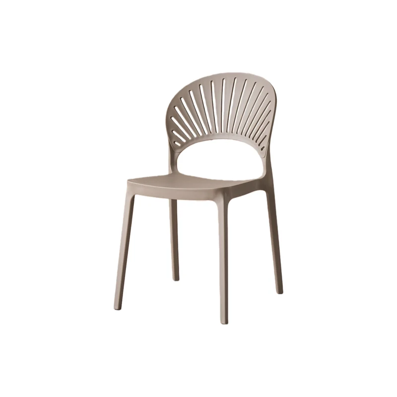 Set de 4 Sillas Paraíso, Color Taupe, con Espaldar y Diseño Moderno
