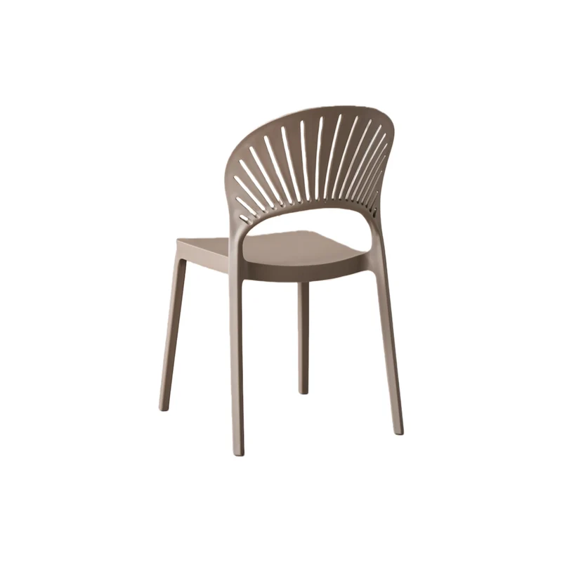 Set de 4 Sillas Paraíso, Color Taupe, con Espaldar y Diseño Moderno