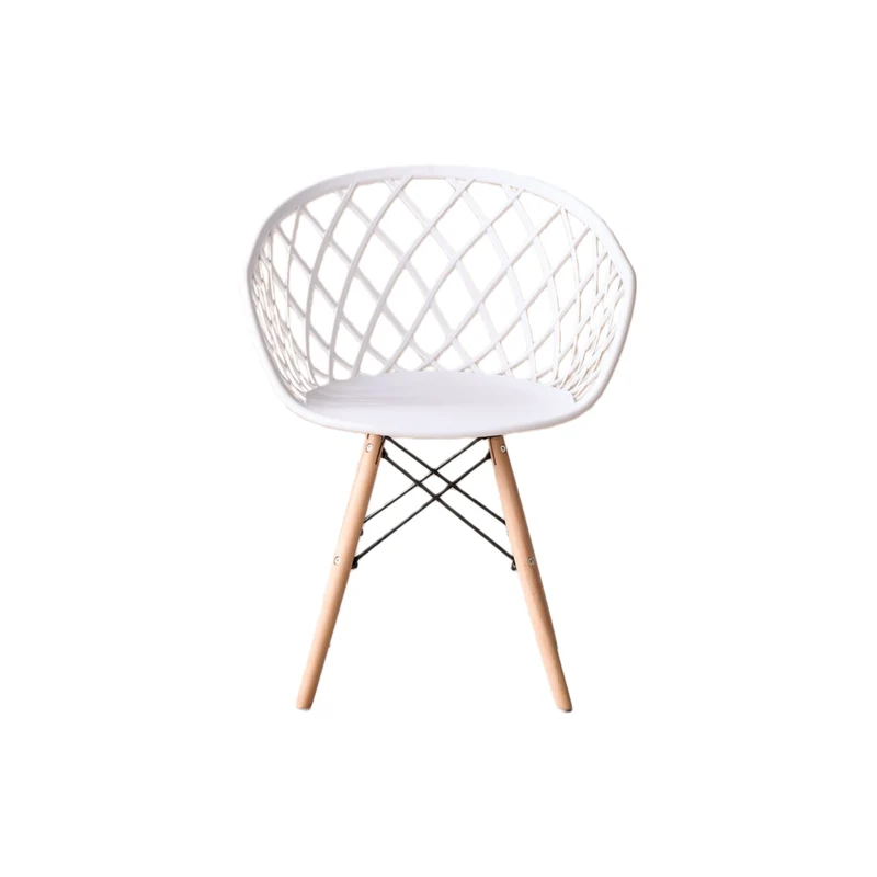 Set de 2 Sillas Oasis con Brazos, Color Blanco, con Espaldar