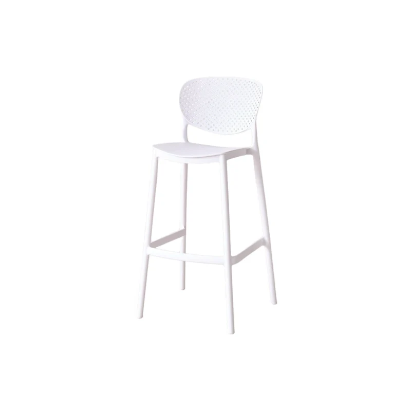Set de 2 Sillas para Bar Río, Color Blanco, Diseño Moderno