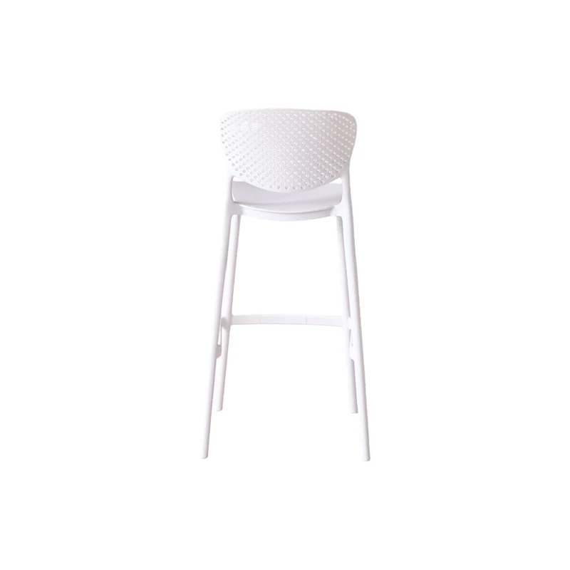 Set de 2 Sillas para Bar Río, Color Blanco, Diseño Moderno