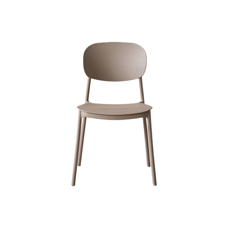 Set de 4 Sillas Milán, Color Taupe, con Espaldar y Diseño Moderno