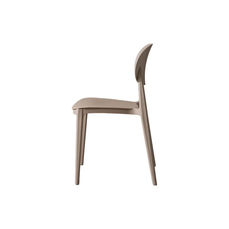 Set de 4 Sillas Milán, Color Taupe, con Espaldar y Diseño Moderno