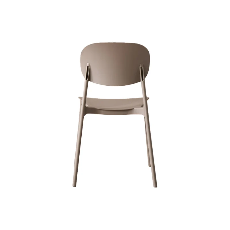 Set de 4 Sillas Milán, Color Taupe, con Espaldar y Diseño Moderno