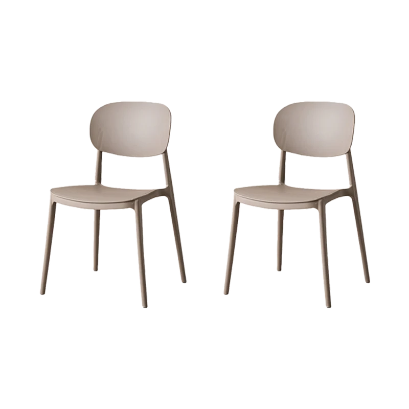 Set de 2 Sillas Milán, Color Taupe, con Espaldar y Diseño Moderno