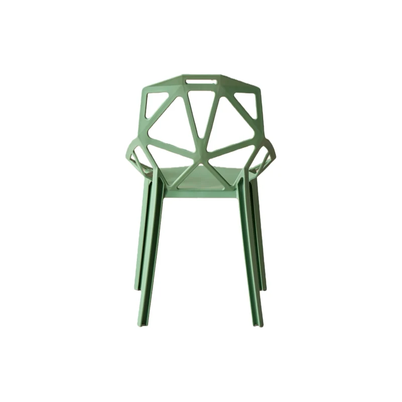 Set de 2 Sillas Roxy, Color Verde, con Espaldar y Diseño Moderno