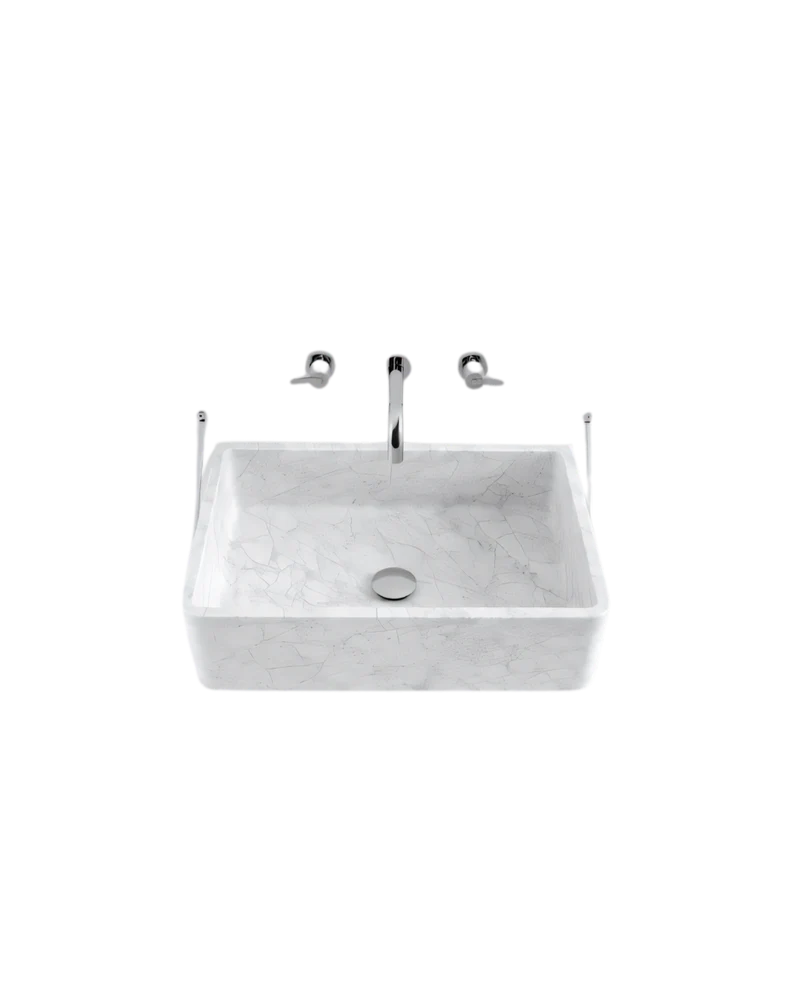 Lavabo con estructura en la pared Carrara