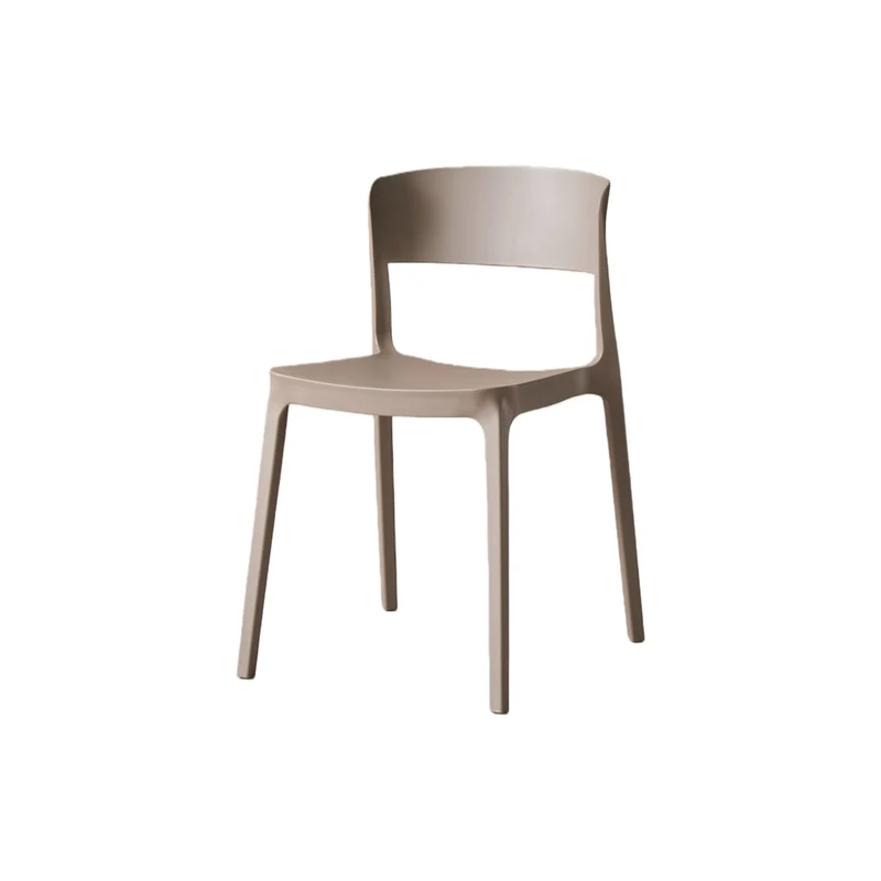 Set de 4 Sillas Mónaco, Color Taupe, con Espaldar y Diseño Moderno