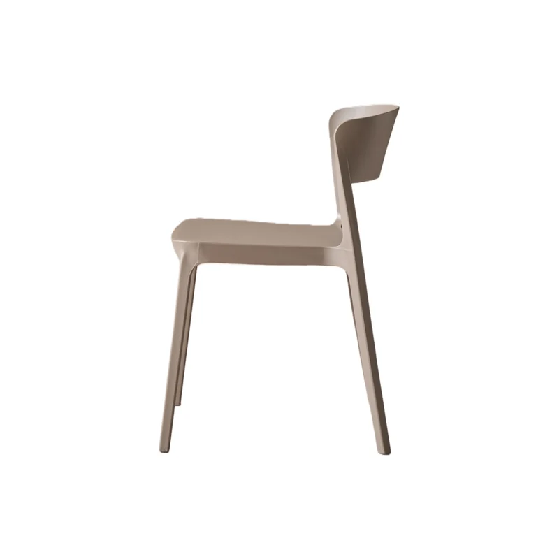 Set de 4 Sillas Mónaco, Color Taupe, con Espaldar y Diseño Moderno