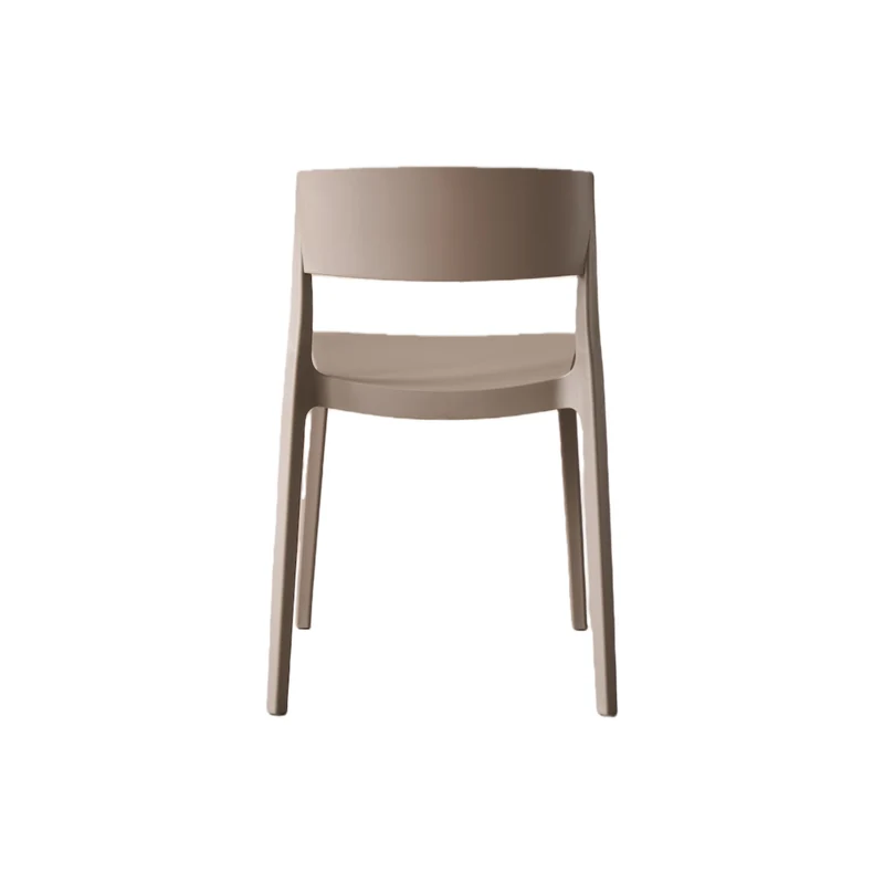 Set de 4 Sillas Mónaco, Color Taupe, con Espaldar y Diseño Moderno