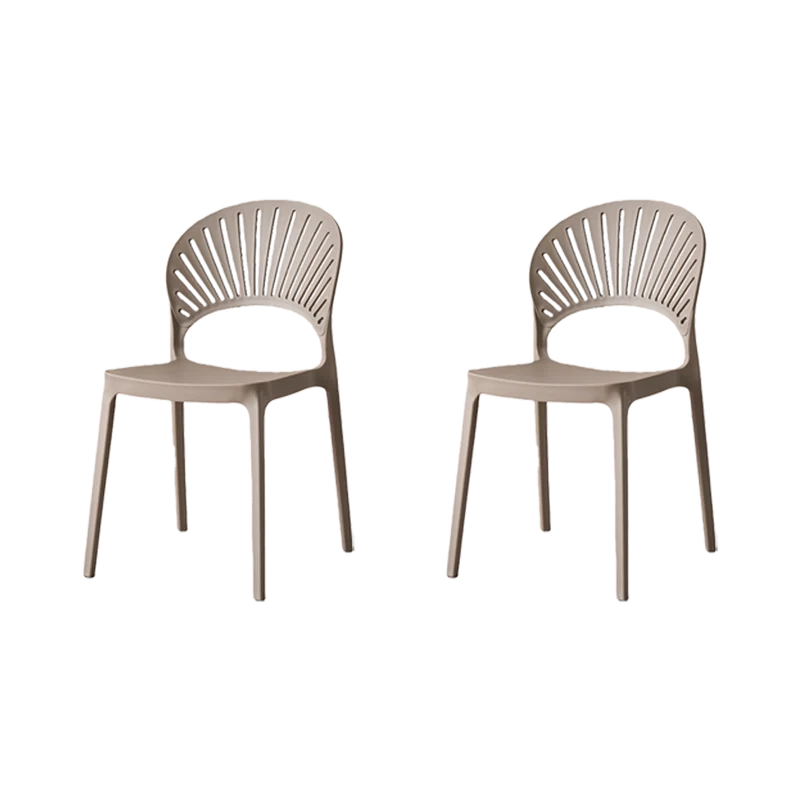 Set de 2 Sillas Paraíso, Color Taupe, con Espaldar y Diseño Moderno