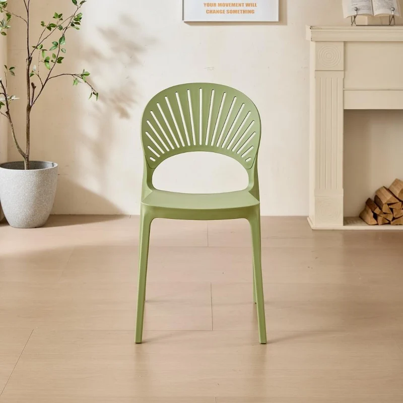Set de 2 Sillas Paraíso, Color Verde, con Espaldar y Diseño Moderno