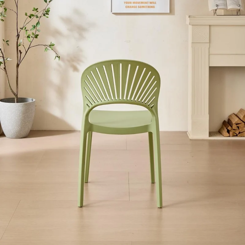 Set de 2 Sillas Paraíso, Color Verde, con Espaldar y Diseño Moderno