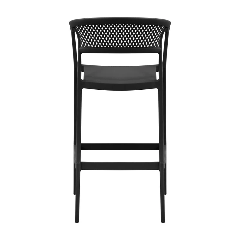 Set de 2 Sillas para Bar Salvador, Negro, con Reposa Pies Doble Proposito