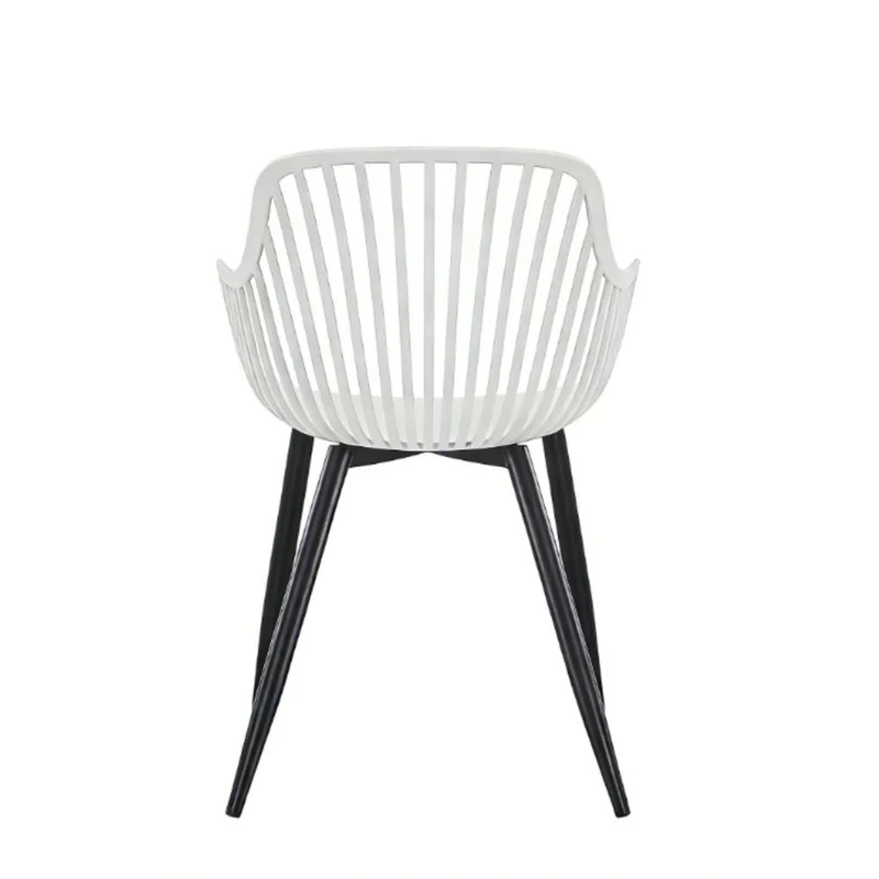 Set de 2 Sillas Victoria, Blanco, con Espaldar Minimalista y Diseño Moderno