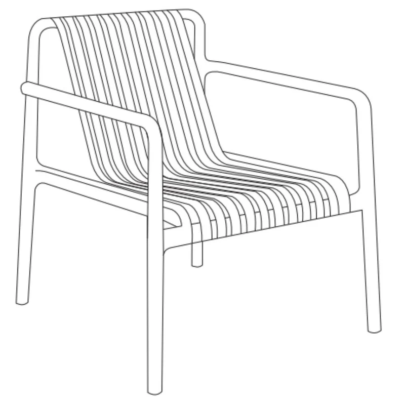 Set de 2 Sillas Lounge Parma, Negro, con Espaldar y Diseño Moderno