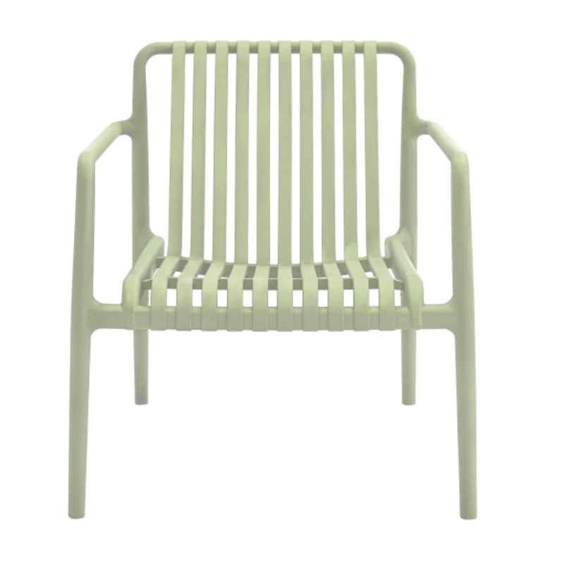 Set de 4 Sillas Lounge Parma, Verde, con Espaldar y Diseño Moderno