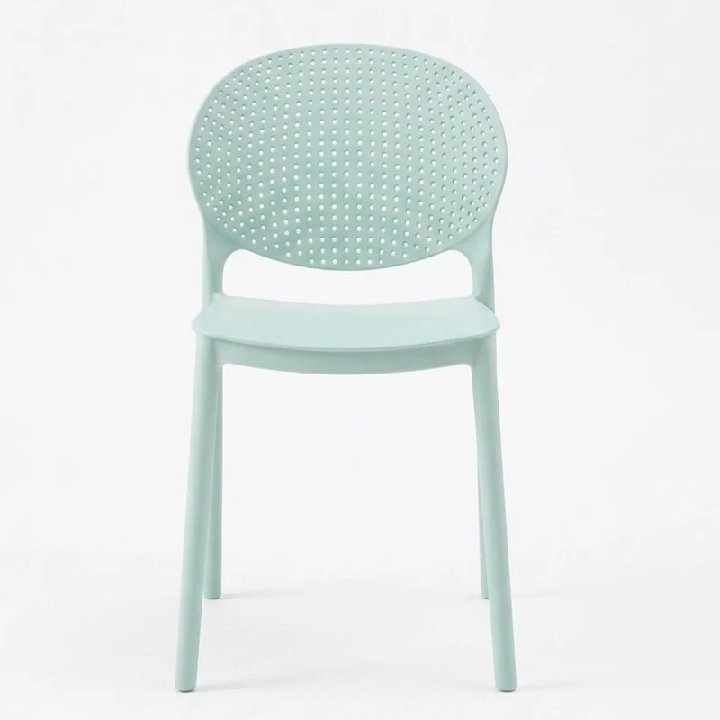 Set de 2 Sillas Florida, Color Azul Claro, con Espaldar y Diseño Moderno