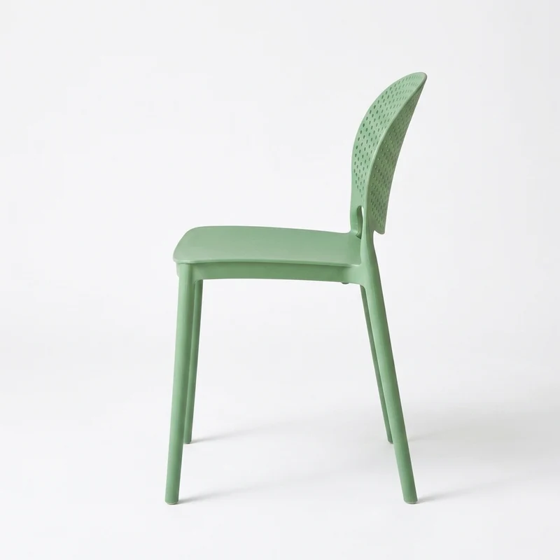 Set de 2 Sillas Florida, Color Verde, con Espaldar y Diseño Moderno