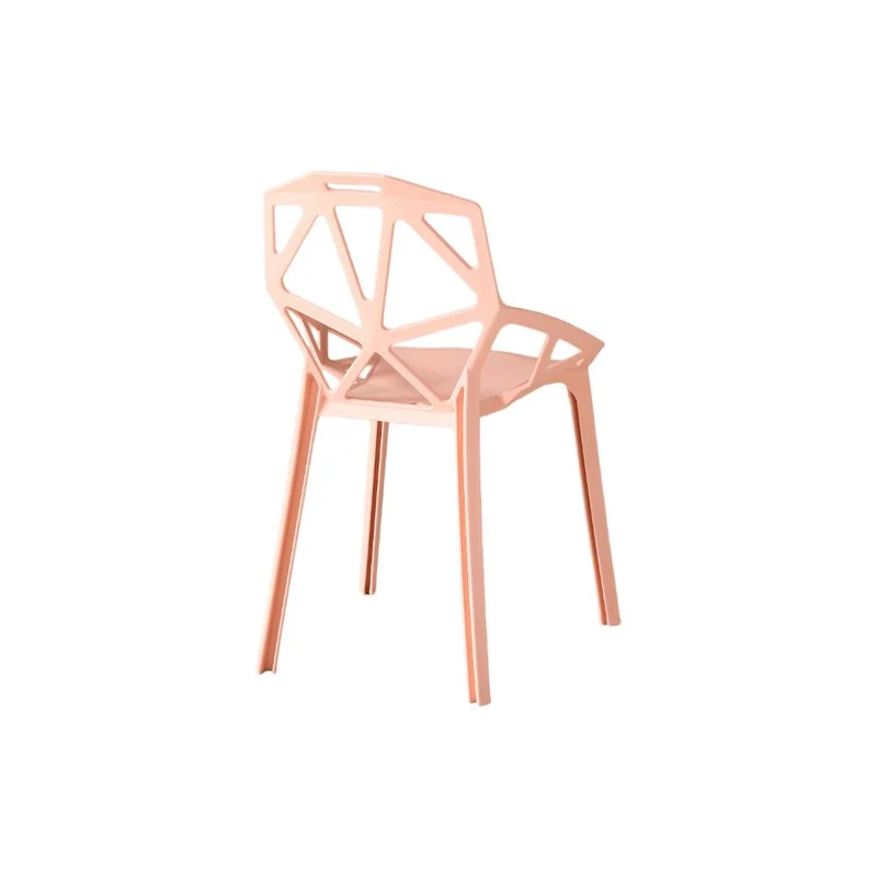 Set de 2 Sillas Roxy, Color Mandarina, con Espaldar y Diseño Moderno