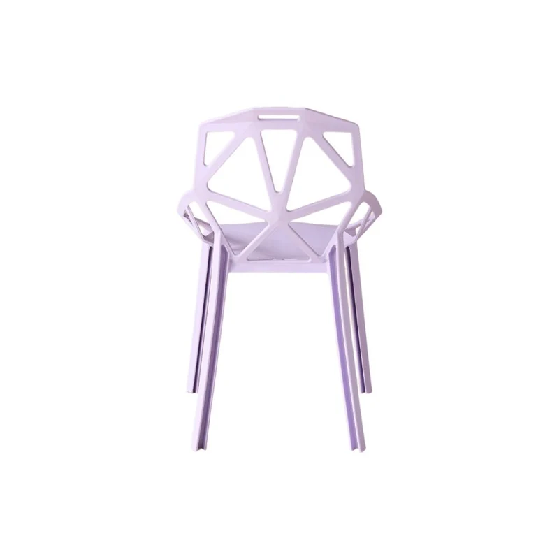 Set de 2 Sillas Roxy, Color Lila, con Espaldar y Diseño Moderno
