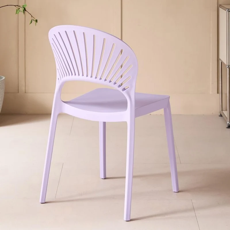 Set de 2 Sillas Paraíso, Color Lila, con Espaldar y Diseño Moderno
