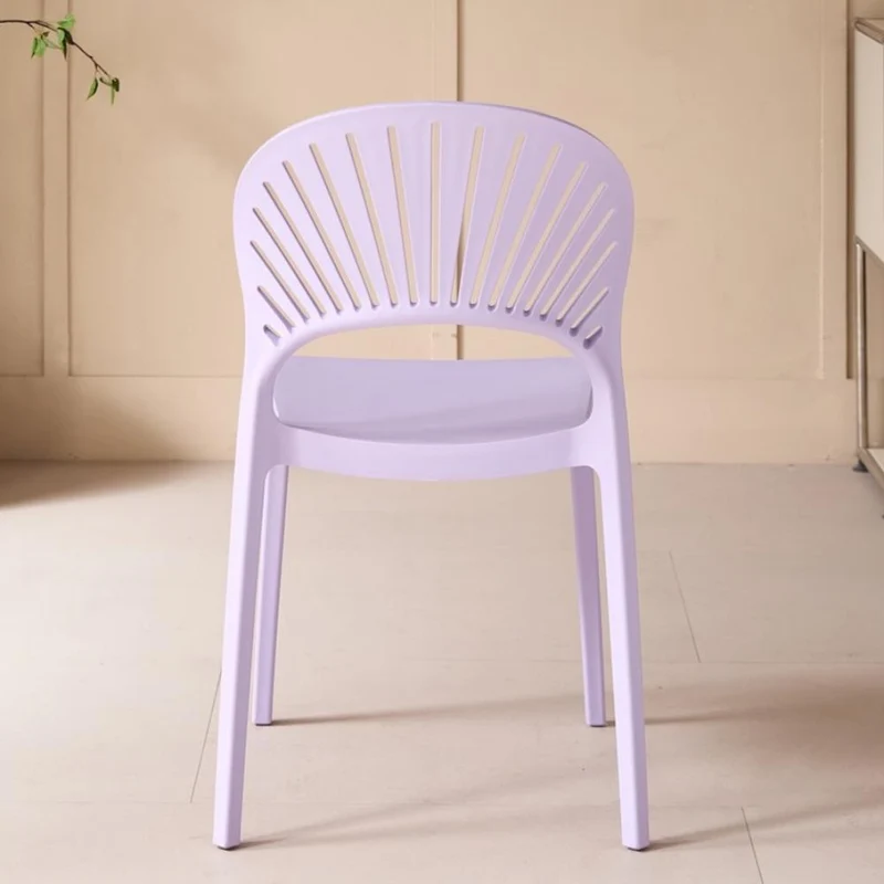 Set de 2 Sillas Paraíso, Color Lila, con Espaldar y Diseño Moderno
