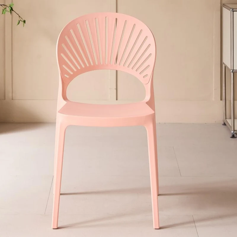 Set de 2 Sillas Paraíso, Color Mandarina, con Espaldar y Diseño Moderno