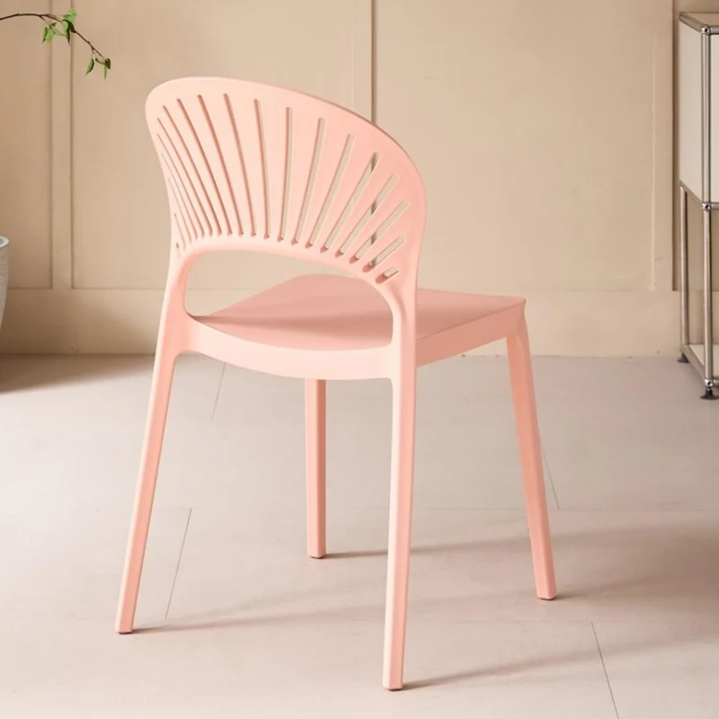 Set de 2 Sillas Paraíso, Color Mandarina, con Espaldar y Diseño Moderno