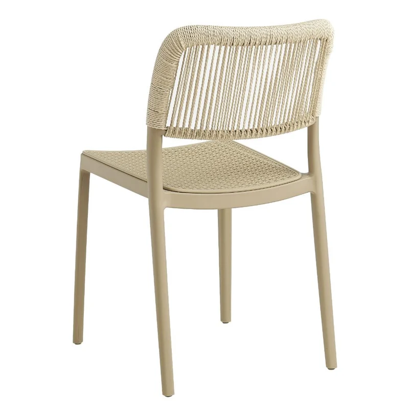 Set de 2 Sillas Austin, Color Taupe, con Espaldar Tejido