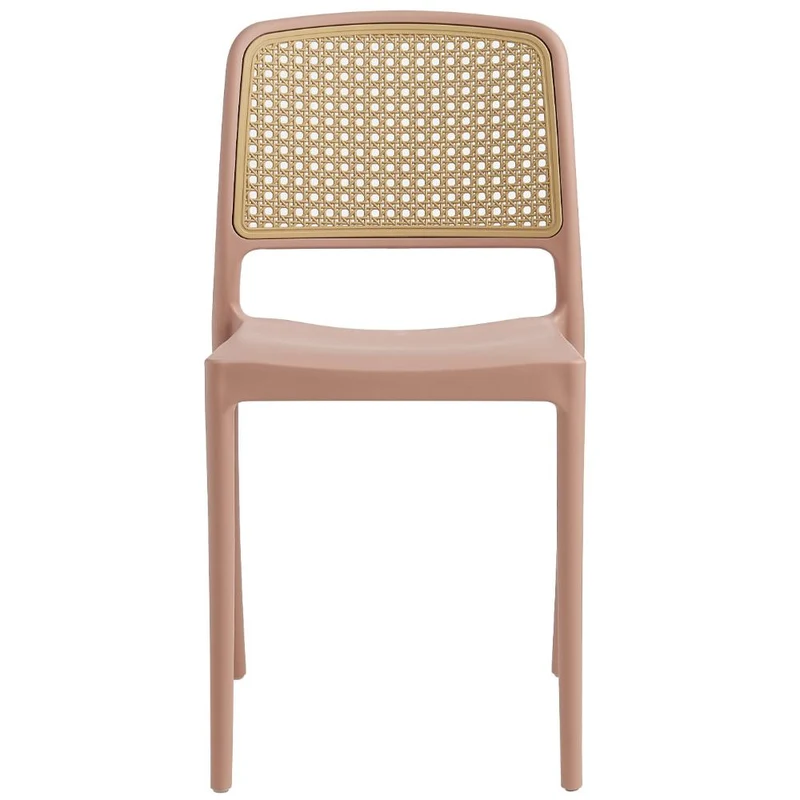 Set de 2 Sillas Texas, Color Terracota y Beige, con Espaldar Transpirable