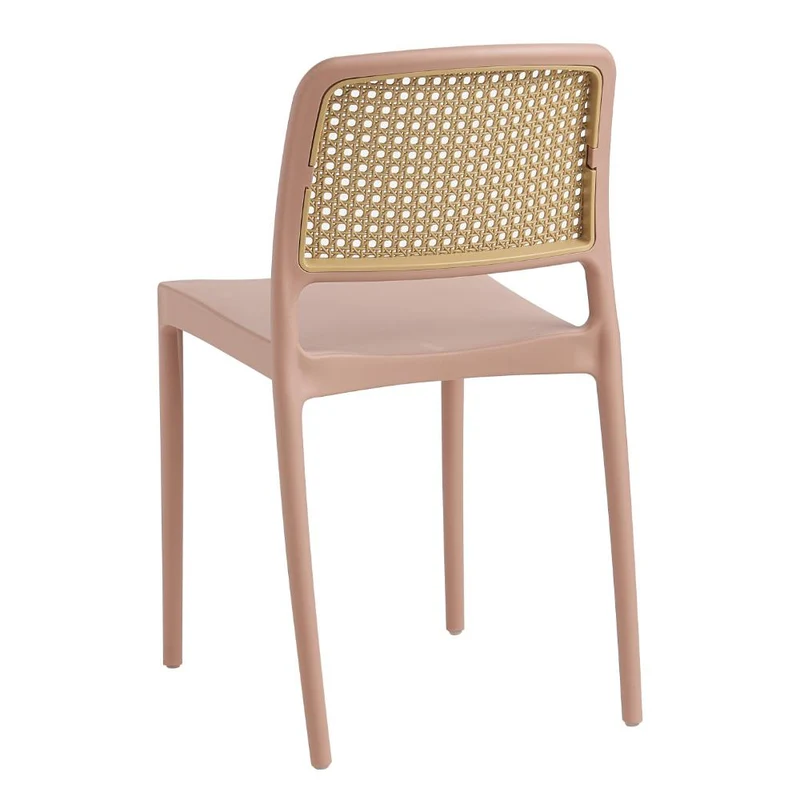 Set de 2 Sillas Texas, Color Terracota y Beige, con Espaldar Transpirable
