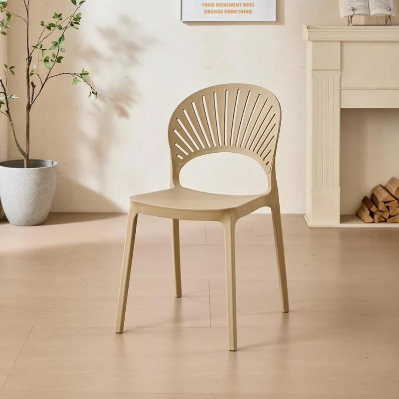 Set de 2 Sillas Paraíso, Color Khaki, con Espaldar y Diseño Moderno