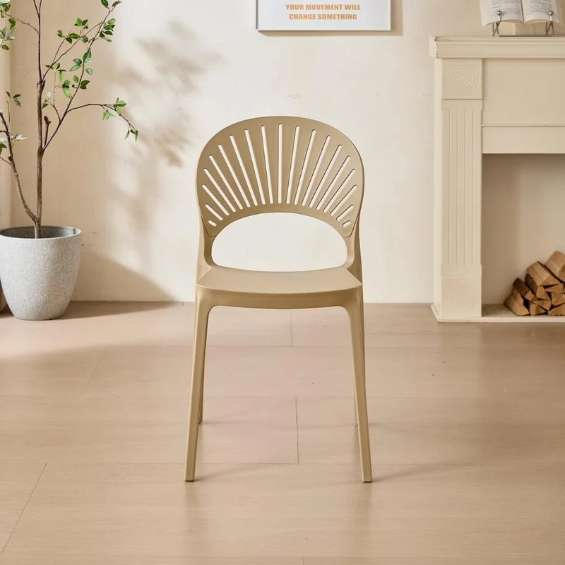 Set de 2 Sillas Paraíso, Color Khaki, con Espaldar y Diseño Moderno