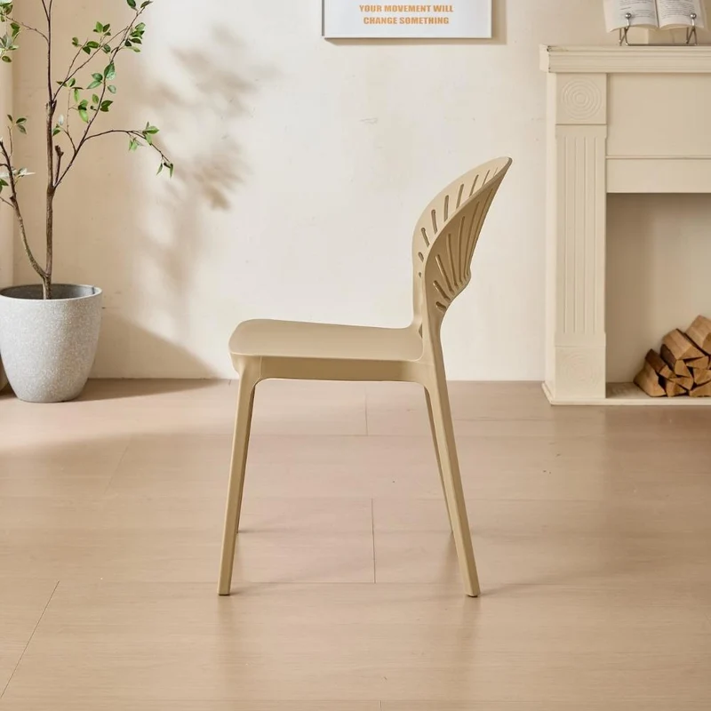 Set de 2 Sillas Paraíso, Color Khaki, con Espaldar y Diseño Moderno