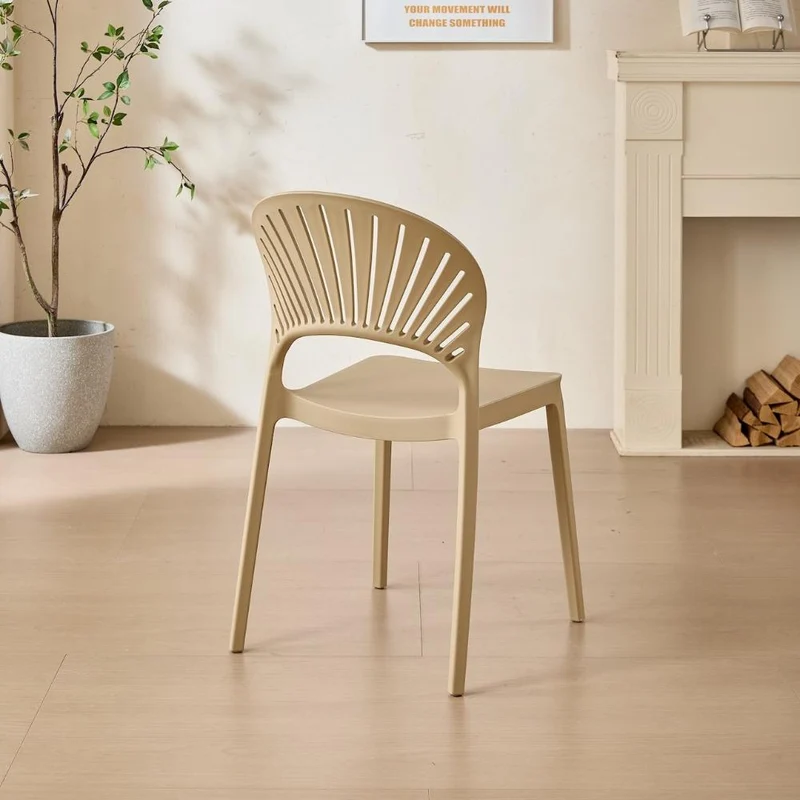 Set de 2 Sillas Paraíso, Color Khaki, con Espaldar y Diseño Moderno