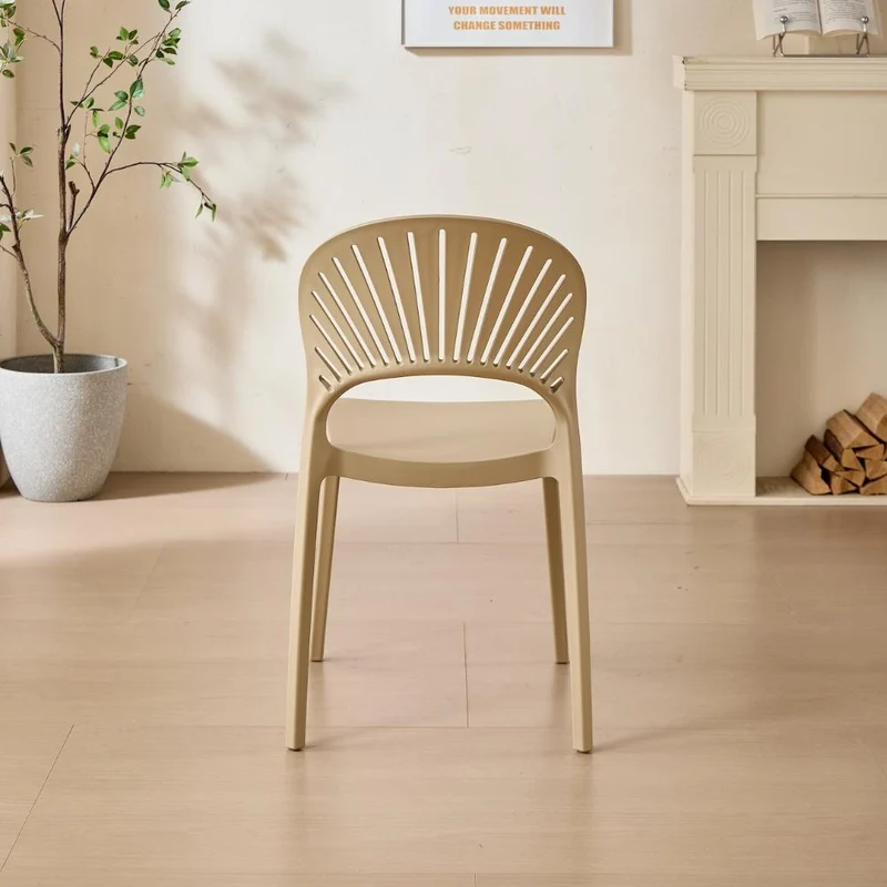 Set de 2 Sillas Paraíso, Color Khaki, con Espaldar y Diseño Moderno