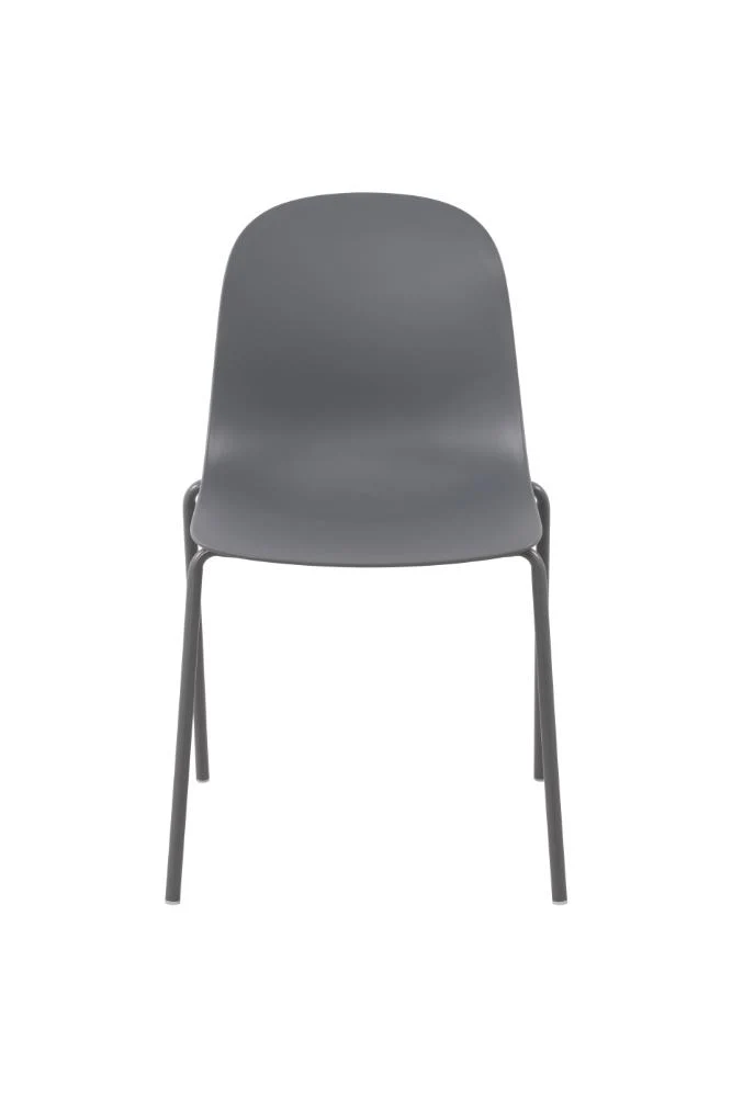 Set de 4 Sillas Aiara, Color Gris Oscuro, Diseño Moderno