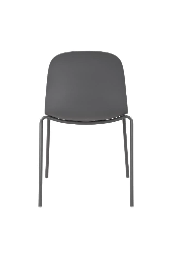 Set de 4 Sillas Aiara, Color Gris Oscuro, Diseño Moderno