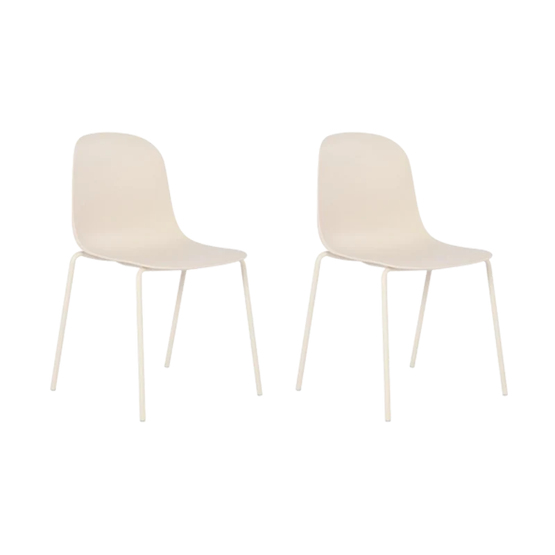Set de 2 Sillas Aiara, Color Blanco, Diseño Moderno