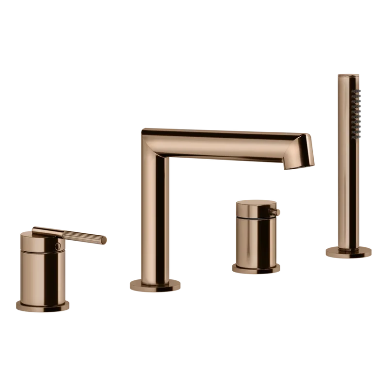 Grifería de bañera monomando con desviador | Colección Ingranaggio