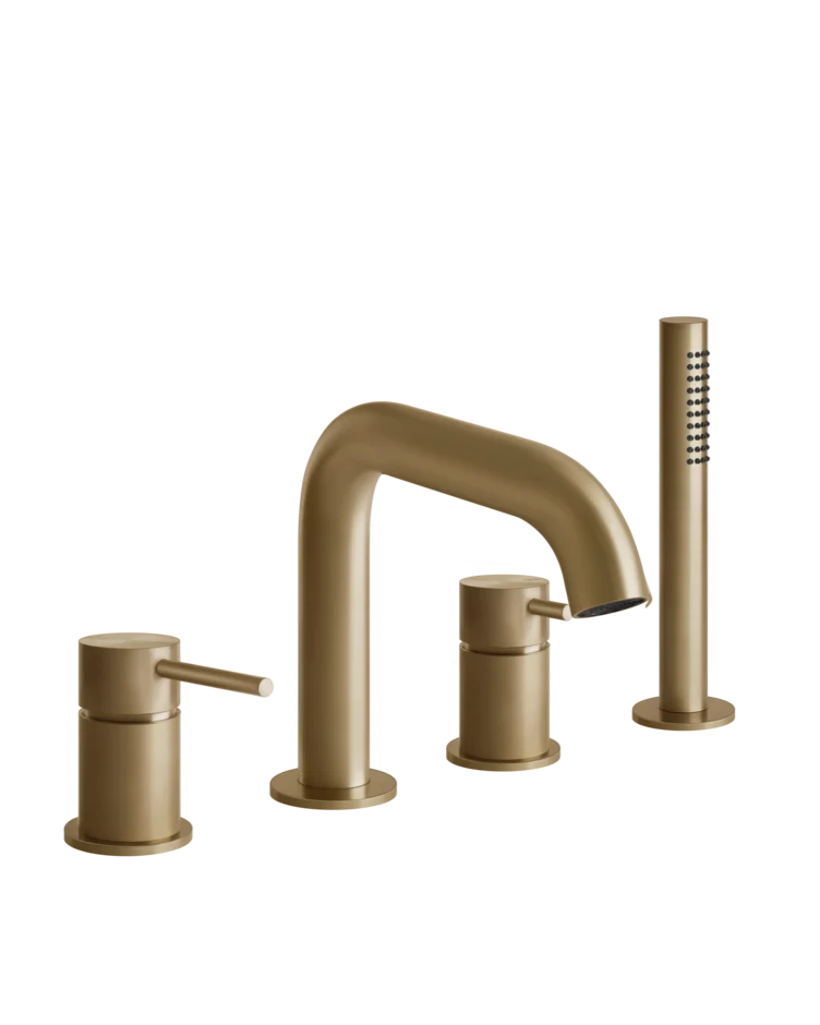 Grifería de bañera monomando con desviador | Colección Gessi 316 Trame