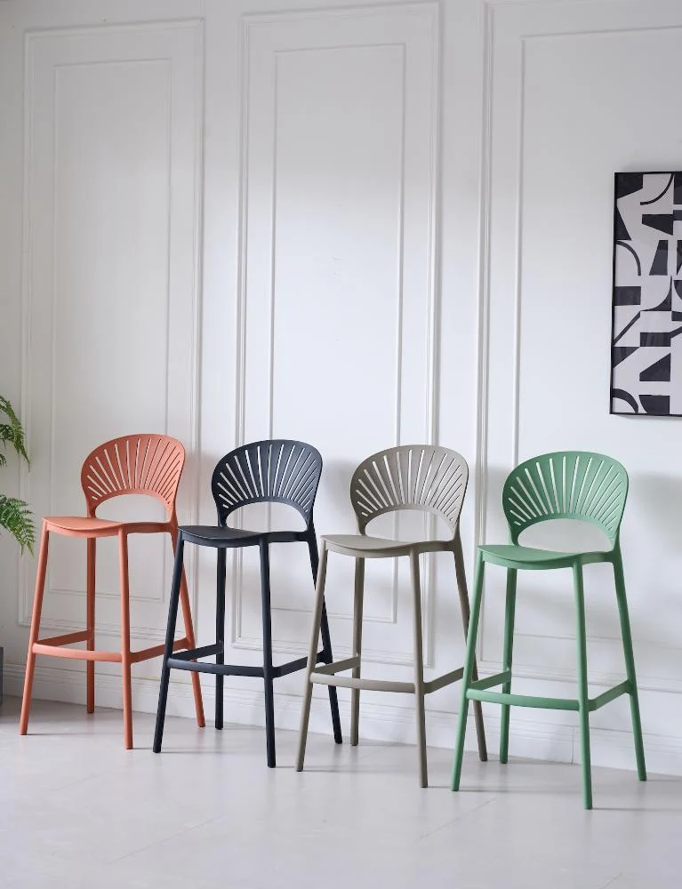 Set de 2 Sillas para Bar Paraíso, Color Negro, Diseño Moderno