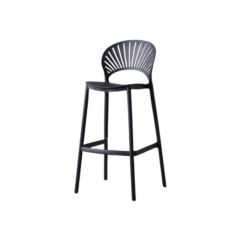 Set de 2 Sillas para Bar Paraíso, Color Negro, Diseño Moderno