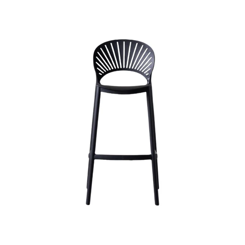 Set de 2 Sillas para Bar Paraíso, Color Negro, Diseño Moderno