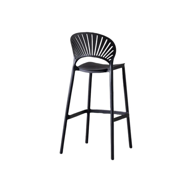 Set de 2 Sillas para Bar Paraíso, Color Negro, Diseño Moderno